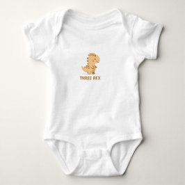 かわいい恐竜のパロディTシャツ かわいいカワイイ恐竜 ベビーボディスーツ