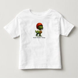 かわいい恐竜のフットボールTシャツ(幼児用) トドラーTシャツ
