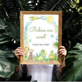 かわいい恐竜のベビーは甘い ポスター