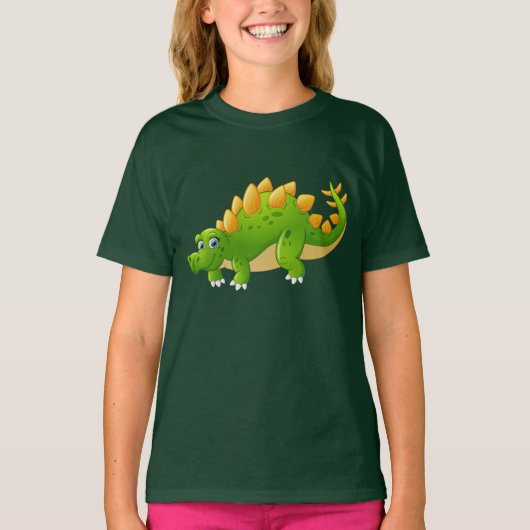 かわいい恐竜のワイシャツ及びジャケット Tシャツ (正面)