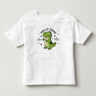 かわいい恐竜の動画　キッズ　|　ハロー・デュード トドラーTシャツ