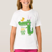 かわいい恐竜の卵ハンターTシャツ Tシャツ (正面)