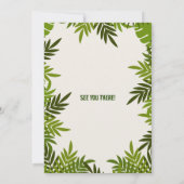 かわいい恐竜の子供たちのダブル誕生日お祝い 招待状 (裏面)