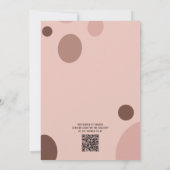 かわいい恐竜の水彩ベビーシャワー 招待状 (裏面)