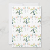 かわいい恐竜の水彩ベビーシャワー 招待状 (裏面)