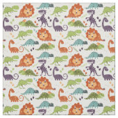 かわいい恐竜の男の子用柄 ファブリック (見本)