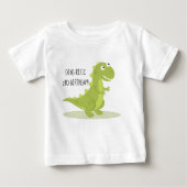 かわいい恐竜の第2誕生日のワイシャツ! ベビーTシャツ (正面)