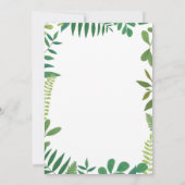 かわいい恐竜の誕生日パーティーの招待状 招待状 (裏面)