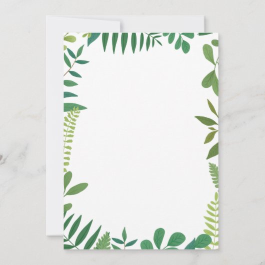 かわいい恐竜の誕生日パーティーの招待状 招待状 (裏面)