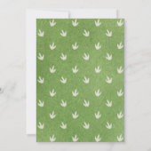 かわいい恐竜の誕生日パーティー 招待状 (裏面)