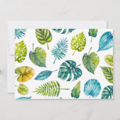 かわいい恐竜の誕生日写真感謝カード サンキューカード (裏面)