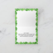 かわいい恐竜の誕生日感謝カード サンキューカード (内部)