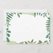 かわいい恐竜の誕生日招待状 招待状 (裏面)