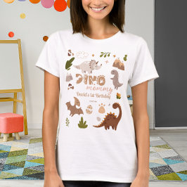 かわいい恐竜の誕生日 恐竜ママ Tシャツ