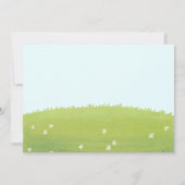 かわいい恐竜の誕生日 招待状 (裏面)