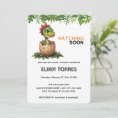 かわいい恐竜の赤ちゃんが孵化する 招待状 (スタンド正面)