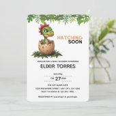 かわいい恐竜の赤ちゃんが孵化する 招待状 (スタンド正面)