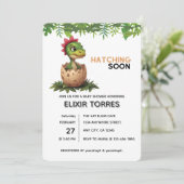 かわいい恐竜の赤ちゃんが孵化する 招待状 (スタンド正面)