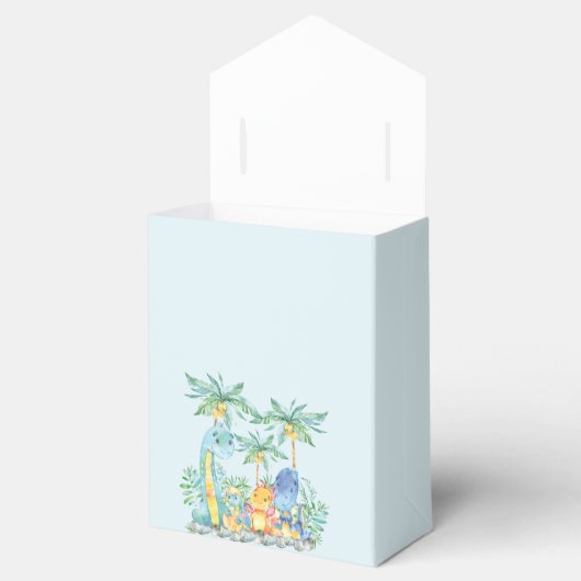 かわいい恐竜の赤ちゃんシャワーお願いボックス フェイバーボックス (オープン)