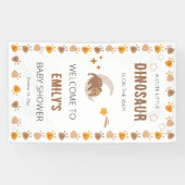 かわいい恐竜の赤ちゃんシャワーへようこそ 横断幕 (横)