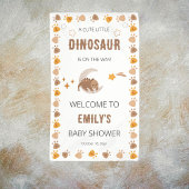かわいい恐竜の赤ちゃんシャワーへようこそ 横断幕