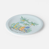 かわいい恐竜の赤ちゃんシャワー7"プレート ペーパープレート (アングル)