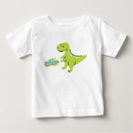 かわいい恐竜の赤ちゃんTシャツ ベビーTシャツ