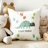 かわいい恐竜の足跡 クッション