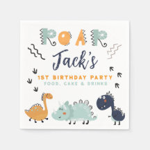 かわいい恐竜の雄叫び 1歳の誕生日パーティー