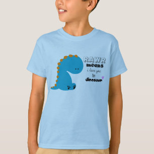 かわいい恐竜のrawrのワイシャツ tシャツ