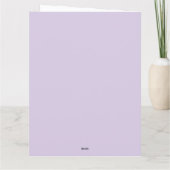 かわいい恐竜をテーマにした女の子の誕生日パーティー サンキューカード (裏面)