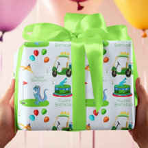かわいい恐竜ゴルフテーマの子供の誕生日おめでとう