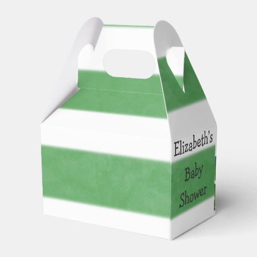 かわいい恐竜サファリ車の少年の赤ちゃんシャワー フェイバーボックス (裏面サイド)