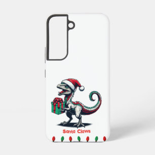 かわいい恐竜サンタハットフォンケース SAMSUNG GALAXY S22ケース