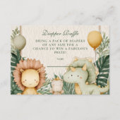 かわいい恐竜ジャングルおむつくじ エンクロージャーカード (正面)