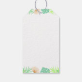 かわいい恐竜ジャングル誕生日パーティー感謝 ギフトタグ (裏面)