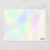 かわいい恐竜ジャングル 学校の子供たちの誕生日パーティーキッズ ポストカード (裏面)