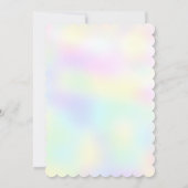 かわいい恐竜ジャングル 学校の子供たちの誕生日パーティー 招待状 (裏面)