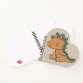 かわいい恐竜デザインの子供服 ノートブック (内部)