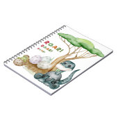 かわいい恐竜ノート ノートブック (左側)