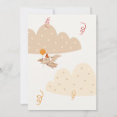 かわいい恐竜パーティー 動物 子供の誕生日 招待状 (裏面)