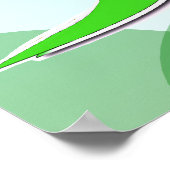 かわいい恐竜ファミリーのピンクの恐竜の卵ポスター ポスター (角)