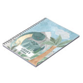 かわいい恐竜ブラントサウルス ノートブック (左側)