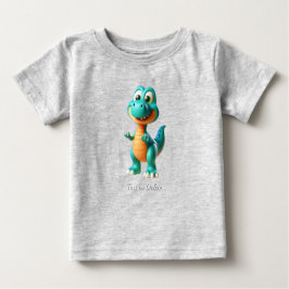 かわいい恐竜ベビーTシャツ ベビーTシャツ