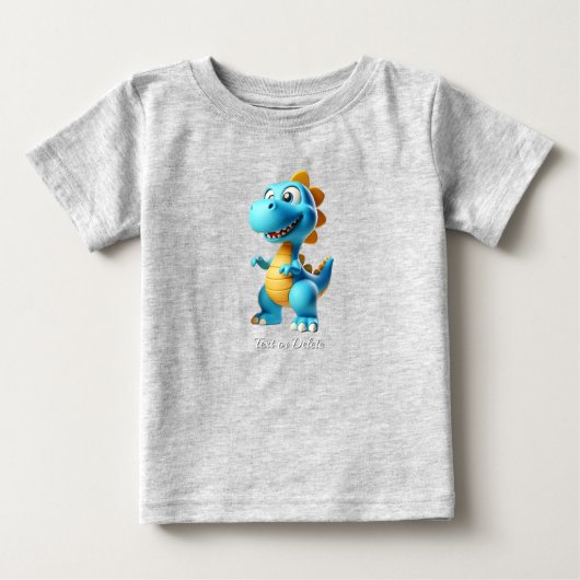 かわいい恐竜ベビーTシャツ ベビーTシャツ (正面)