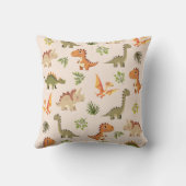 かわいい恐竜柄のベビー寝室 クッション (裏面)