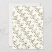 かわいい恐竜4歳の誕生日パーティーの招待状 招待状 (裏面)