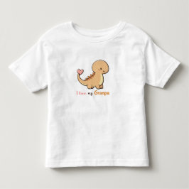 かわいい恐竜 おじいちゃん大好き トッドラーTシャツ | Gra トドラーTシャツ