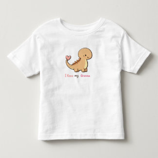 かわいい恐竜 おばあちゃん大好き 子供服 | おばあちゃん トドラーTシャツ