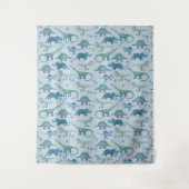 かわいい恐竜 タペストリー (正面)